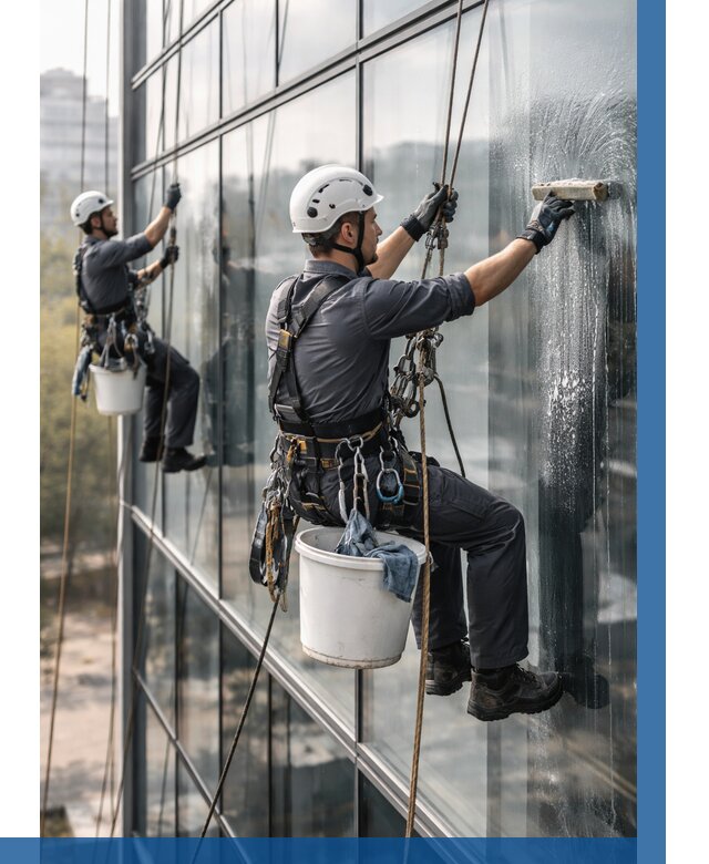 Мойка сплошного остекления в Сосновоборске, заказать от 310 р.| ВЫСОТНИК-Ссб