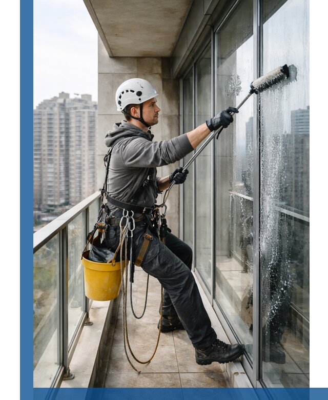 Профессиональная мойка балконного остекления в Сосновоборске