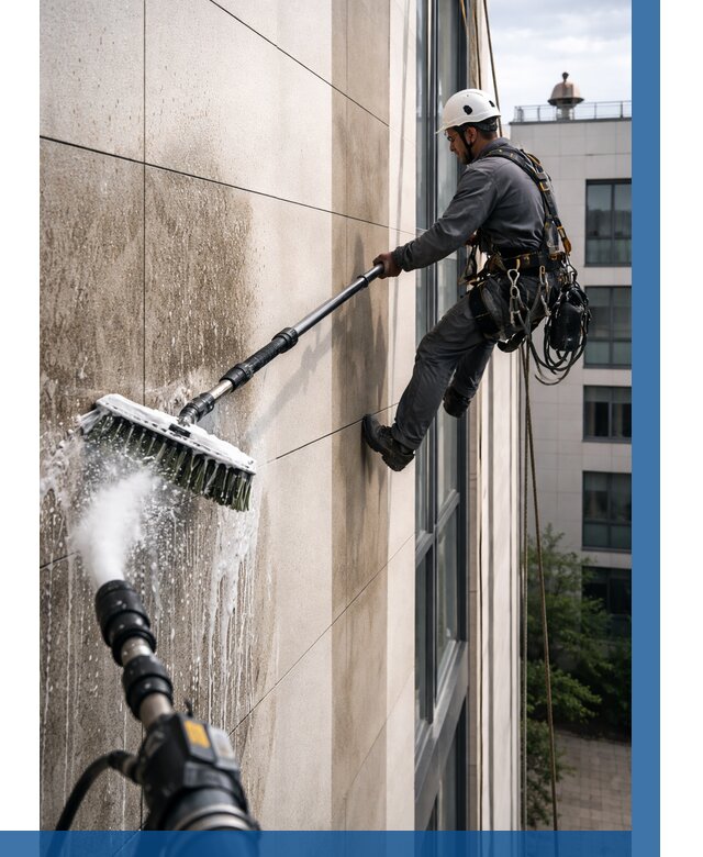 Мойка фасада из керамогранита в Сосновоборске от 310 р. | ВЫСОТНИК-Ссб