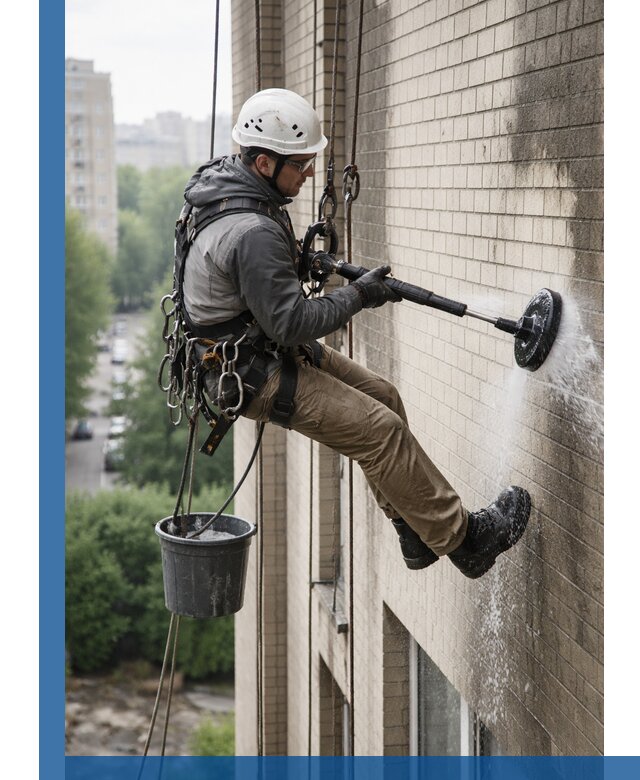 Очистка фасада от копоти в Сосновоборске профессионально и безопасно