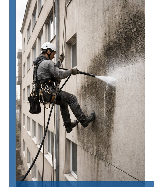 Профессиональная очистка фасадов от плесени в Сосновоборске