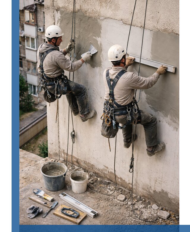 Комплексный ремонт штукатурного фасада с гарантией в Сосновоборске