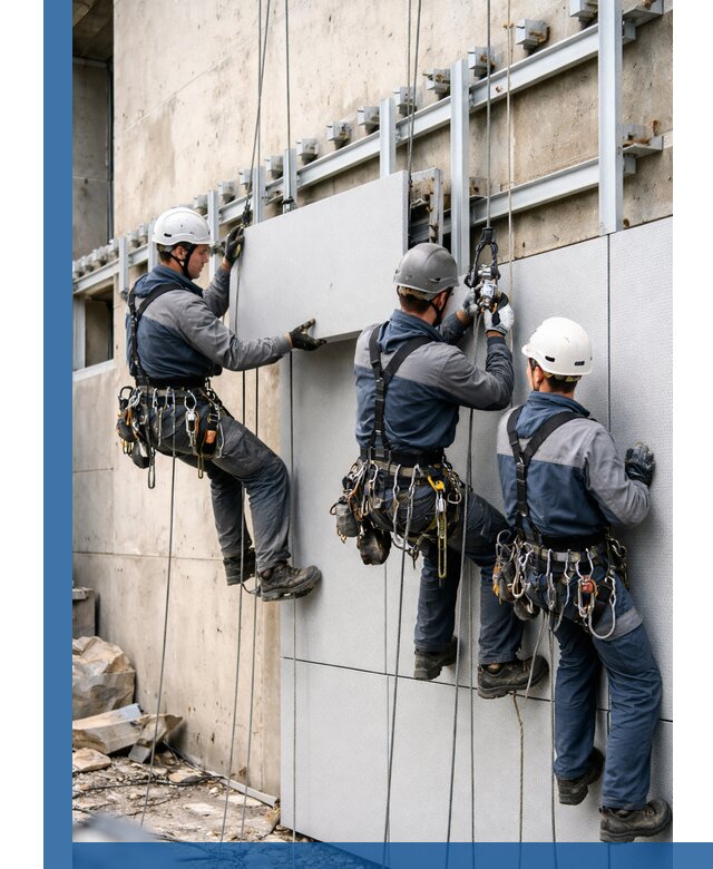 Монтаж вентилируемого фасада в Сосновоборске под ключ с гарантией качества