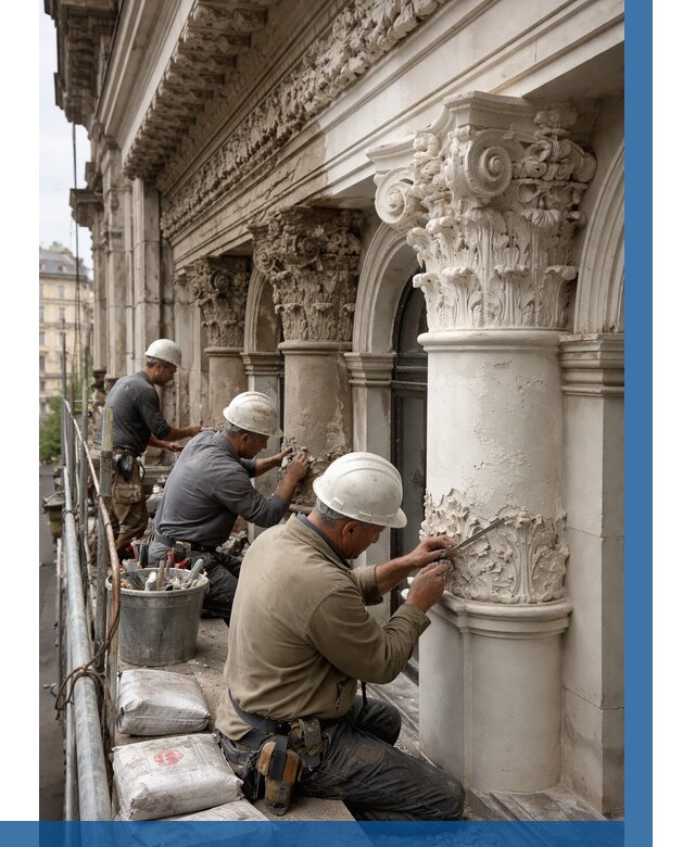 Реставрация фасадной лепнины в Сосновоборске от 2586 р. | ВЫСОТНИК-Ссб