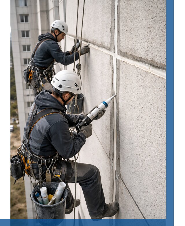 Герметизация межпанельных швов в Сосновоборске от 724 р. | ВЫСОТНИК-Ссб