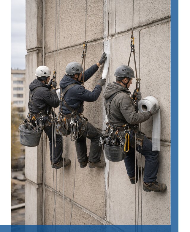 Ремонт межпанельных швов в Сосновоборске от 776 р. | ВЫСОТНИК-Ссб