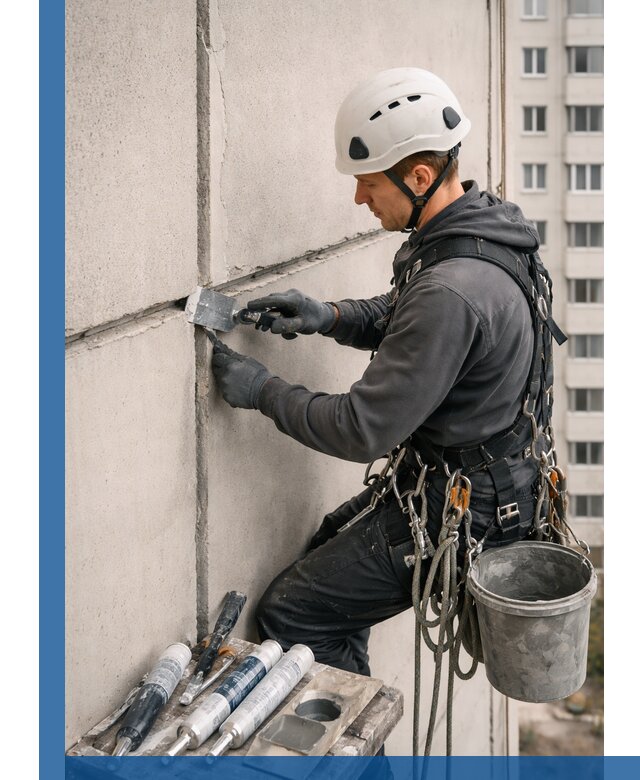 Ремонт межпанельных швов в Сосновоборске герметизация и восстановление
