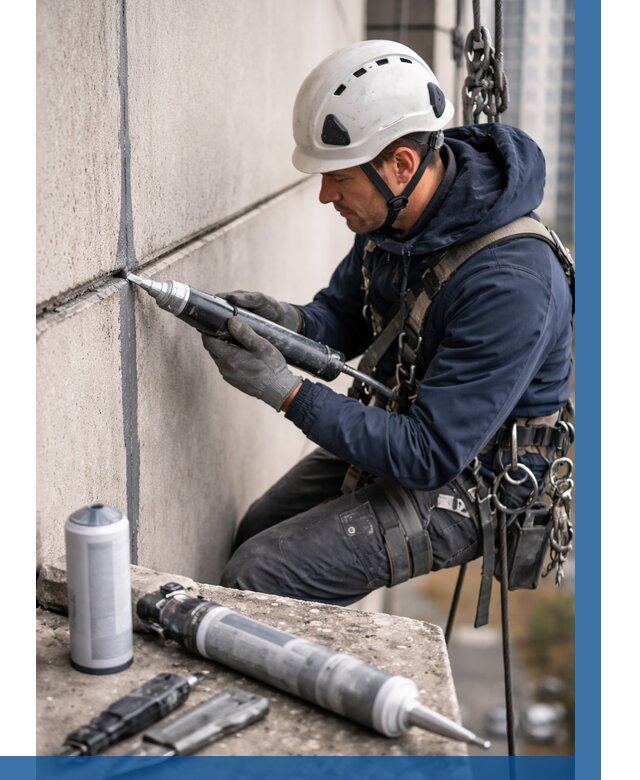 Вторичная герметизация швов в Сосновоборске от 466 р. | ВЫСОТНИК-Ссб