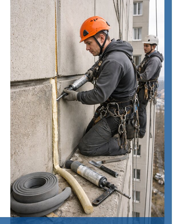 Теплый шов межпанельные швы в Сосновоборске от 724 р. | ВЫСОТНИК-Ссб