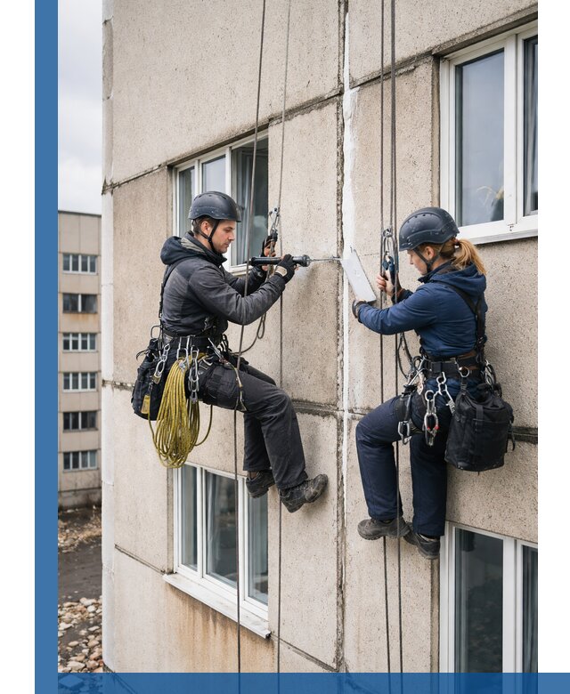 Герметизация межпанельных швов тёплым швом в Сосновоборске