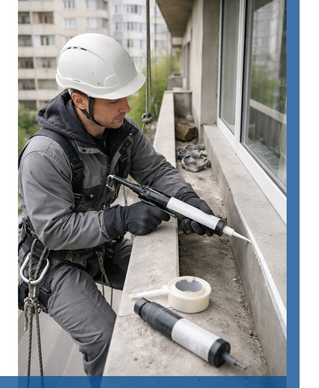 Герметизация швов лоджии в Сосновоборске от 4655 р. | ВЫСОТНИК-Ссб