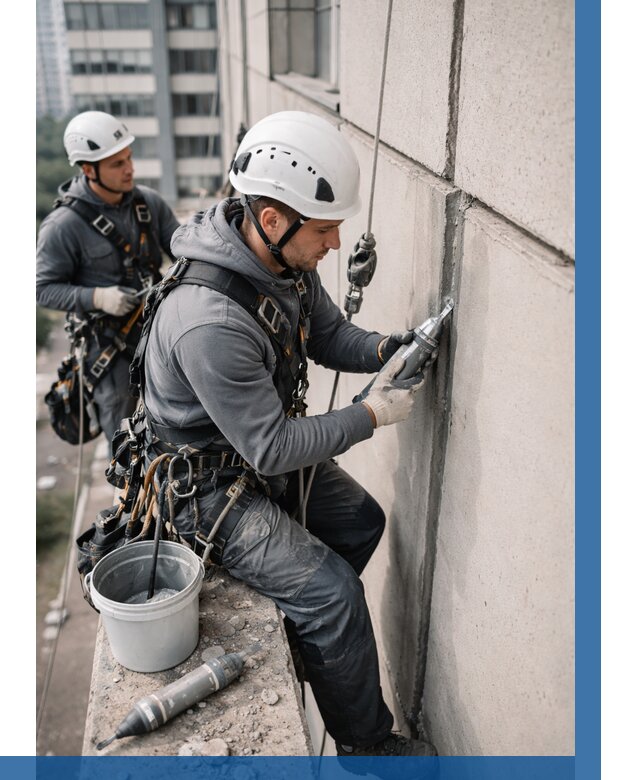 Ремонт деформационных швов здания в Сосновоборске от 1035 р. | ВЫСОТНИК-Ссб