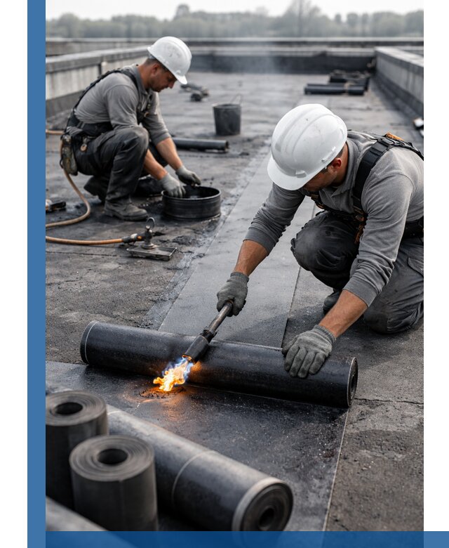 Ремонт рулонной кровли в Сосновоборске герметизация и восстановление