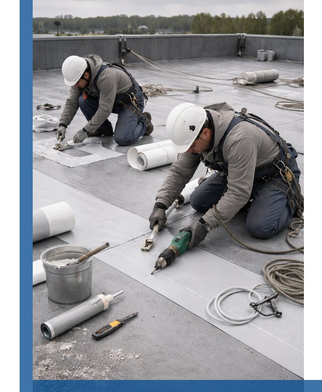 Ремонт мембранной кровли в Сосновоборске качественно и с гарантией