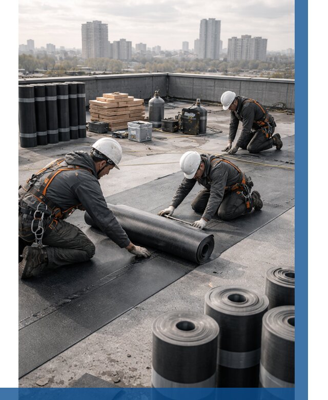 Монтаж мягкой кровли под ключ в Сосновоборске от 466 р. | ВЫСОТНИК-Ссб