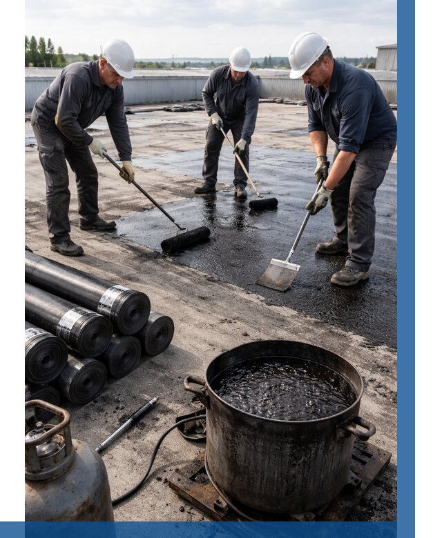 Гидроизоляция кровли мастикой в Сосновоборске от 621 р. | ВЫСОТНИК-Ссб