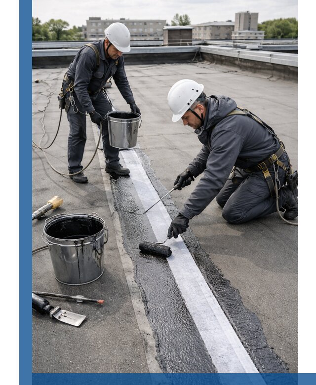 Гидроизоляция кровли мастикой в Сосновоборске надежная защита