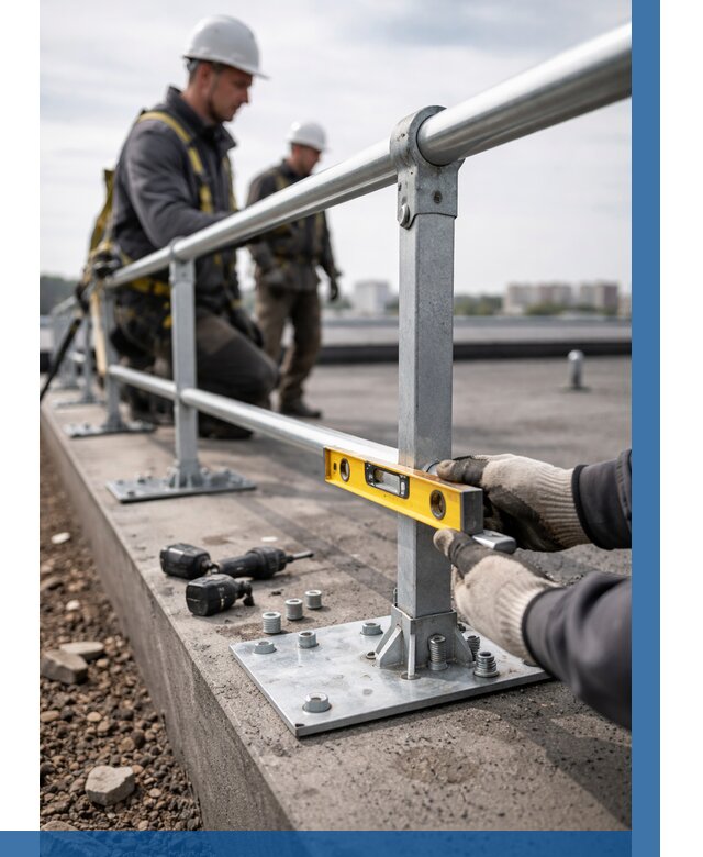 Монтаж кровельного ограждения в Сосновоборске от 1241 р. | ВЫСОТНИК-Ссб