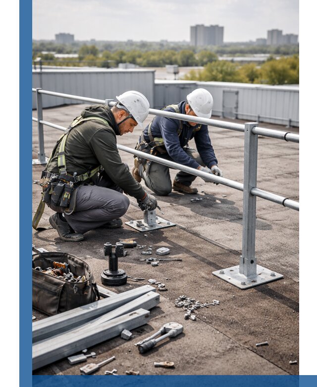 Монтаж кровельного ограждения в Сосновоборске под ключ с гарантией