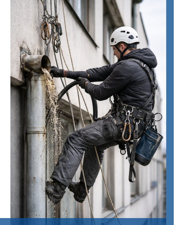 Прочистка водосточных труб в Сосновоборске от 3621 р. | ВЫСОТНИК-Ссб