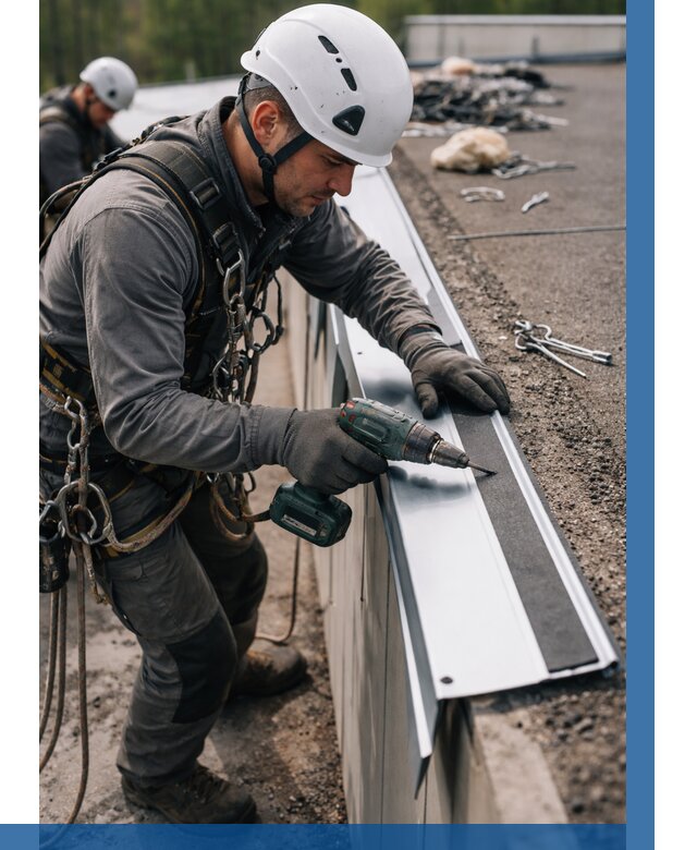 Монтаж капельника на кровле в Сосновоборске от 310 р. | ВЫСОТНИК-Ссб