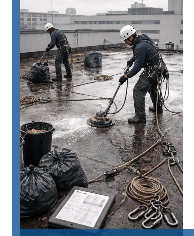 Плановая очистка кровли по графику в Сосновоборске для безопасности