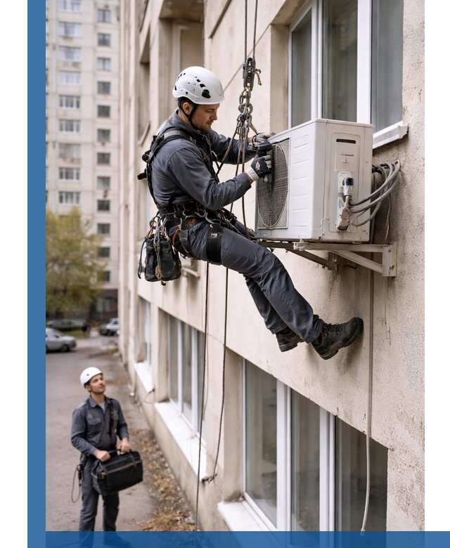 Демонтаж внешнего блока кондиционера в Сосновоборске профессионально