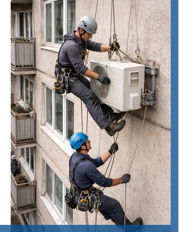 Перенос внешнего блока кондиционера в Сосновоборске от 9311 р.| ВЫСОТНИК-Ссб