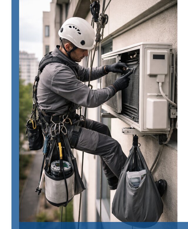 Обслуживание внешнего блока кондиционера в Сосновоборске профессионально