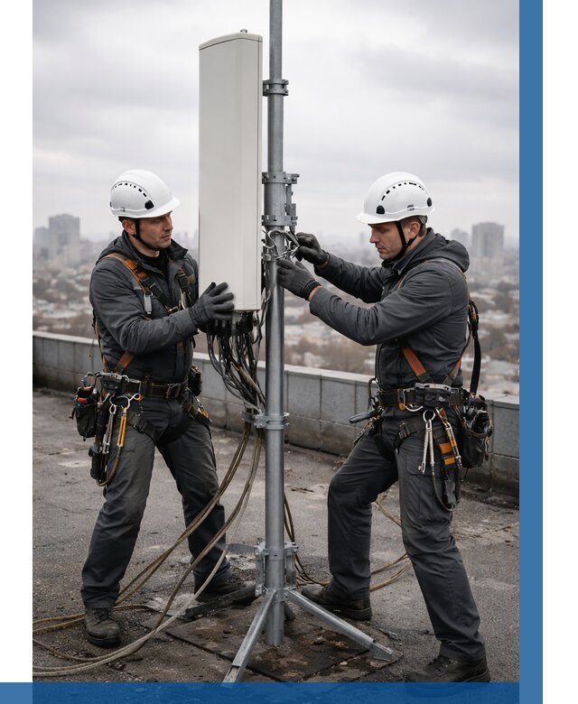 Монтаж антенн связи на крыше в Сосновоборске от 8793 р. | ВЫСОТНИК-Ссб