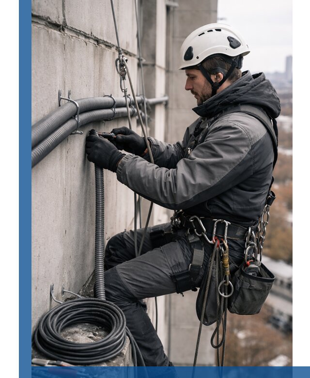 Профессиональный монтаж гофры для кабеля в Сосновоборске с гарантией