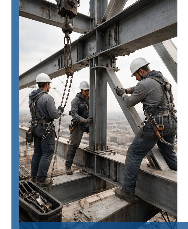 Профессиональный монтаж металлоконструкций на высоте в Сосновоборске