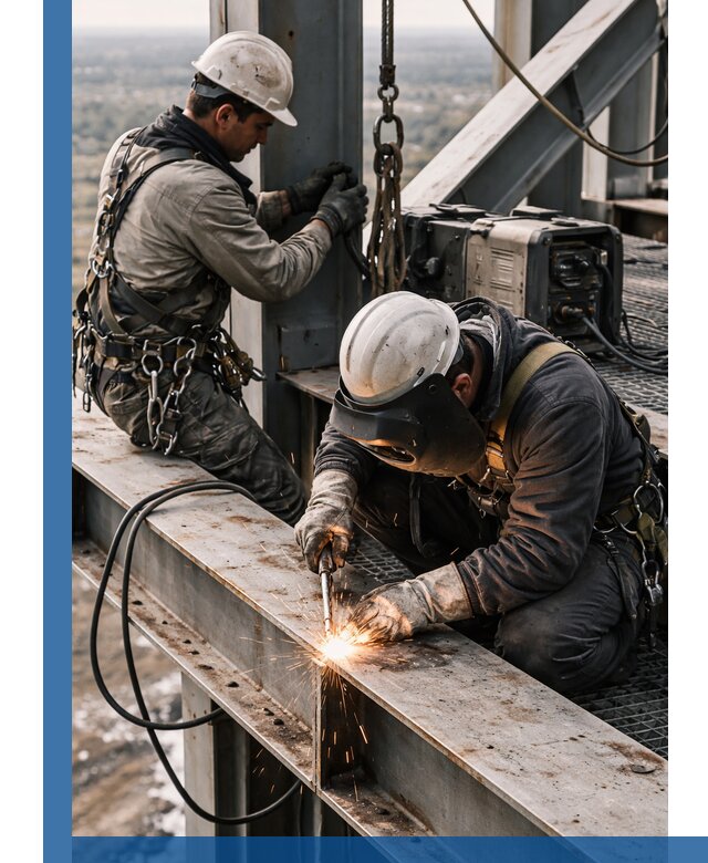 Высотные сварочные работы в Сосновоборске для промышленных объектов