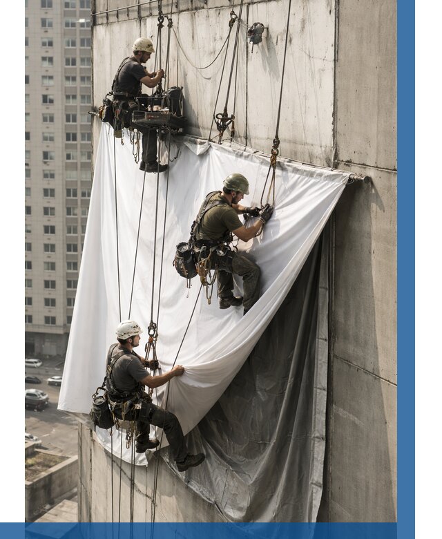 Замена баннерного полотна в Сосновоборске от 6724 р. | ВЫСОТНИК-Ссб—заказать