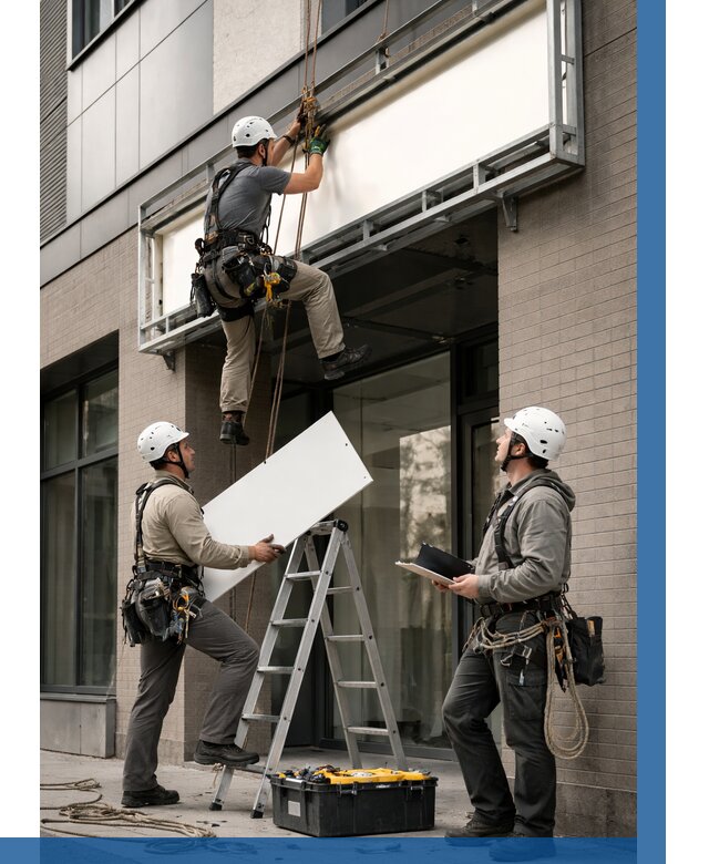 Монтаж светового короба в Сосновоборске от 6724 р. | ВЫСОТНИК-Ссб