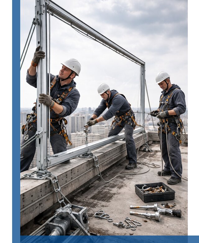 Монтаж крышных рекламных конструкций под ключ в Сосновоборске