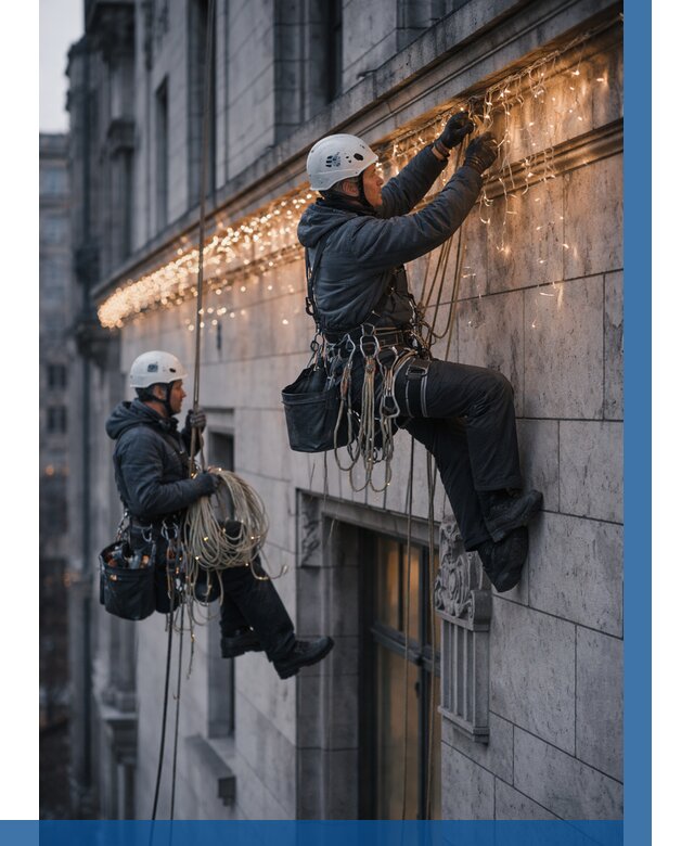 Монтаж новогодней иллюминации в Сосновоборске от 8793 р. | ВЫСОТНИК-Ссб