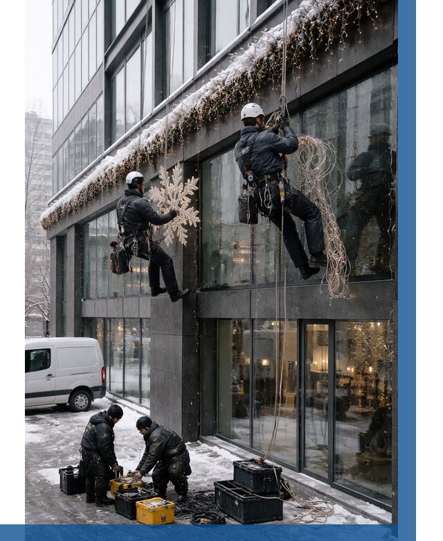 Демонтаж новогоднего оформления в Сосновоборске от 5690 р. | ВЫСОТНИК-Ссб