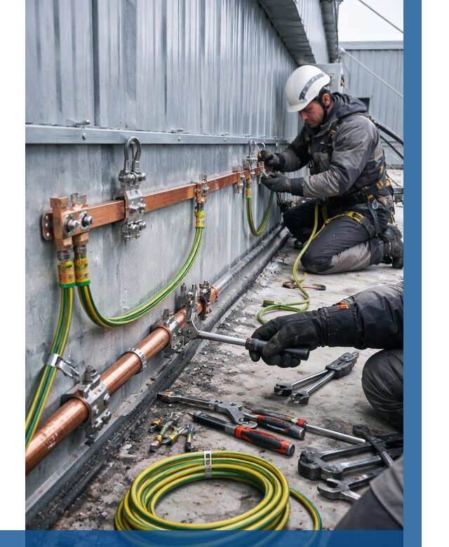 Монтаж заземления здания в Сосновоборске от 25863 р. | ВЫСОТНИК-Ссб