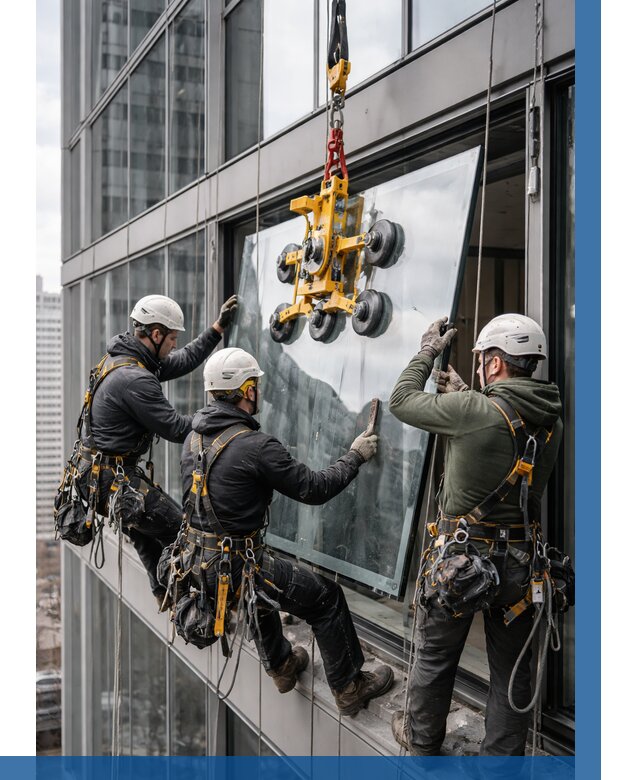 Фасадное остекление зданий под ключ в Сосновоборске от 10345 р. | ВЫСОТНИК-Ссб