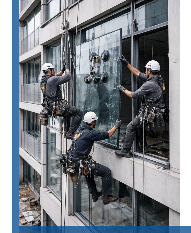 Фасадное остекление и монтаж витражей зданий в Сосновоборске под ключ
