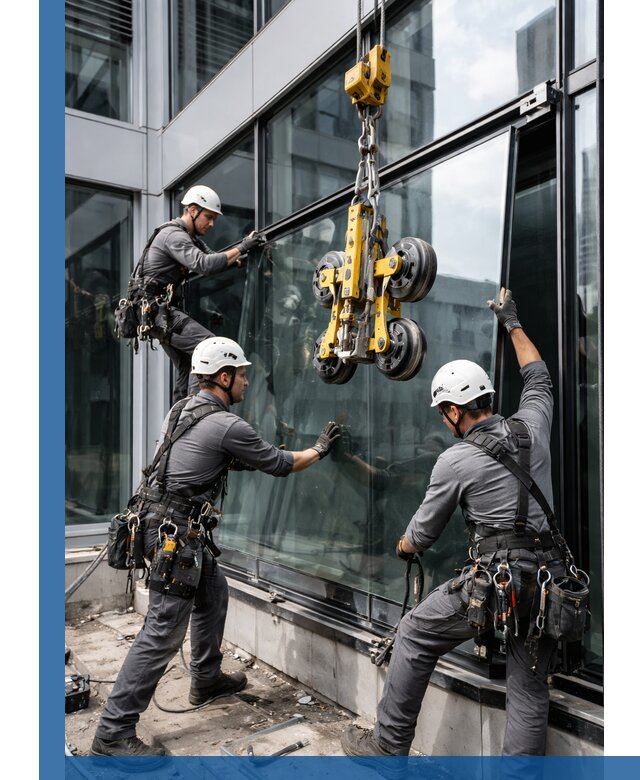 Структурное остекление фасадов в Сосновоборске монтаж и обслуживание