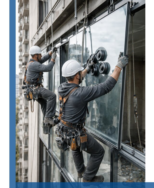 Витражное остекление фасадов и лоджий в Сосновоборске под ключ