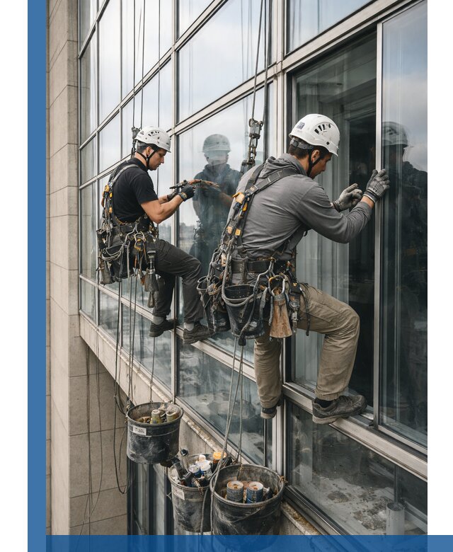 Ремонт витражных конструкций и фасадного остекления в Сосновоборске