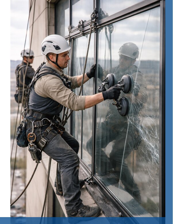 Замена стекла в витраже в Сосновоборске под ключ от 8793 р. | ВЫСОТНИК-Ссб