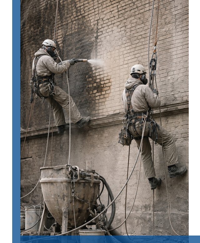 Пескоструйная очистка фасадов в Сосновоборске профессионально