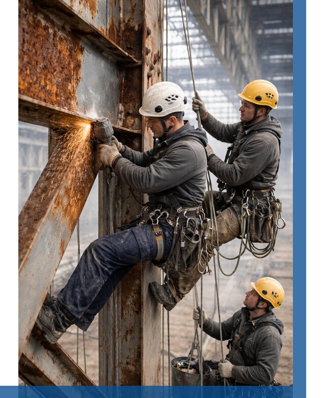 Зачистка металла от ржавчины в Сосновоборске от 362 р. | ВЫСОТНИК-Ссб