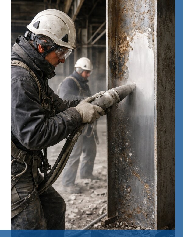 Удаление старой краски с металла в Сосновоборске от 466 р. | ВЫСОТНИК-Ссб