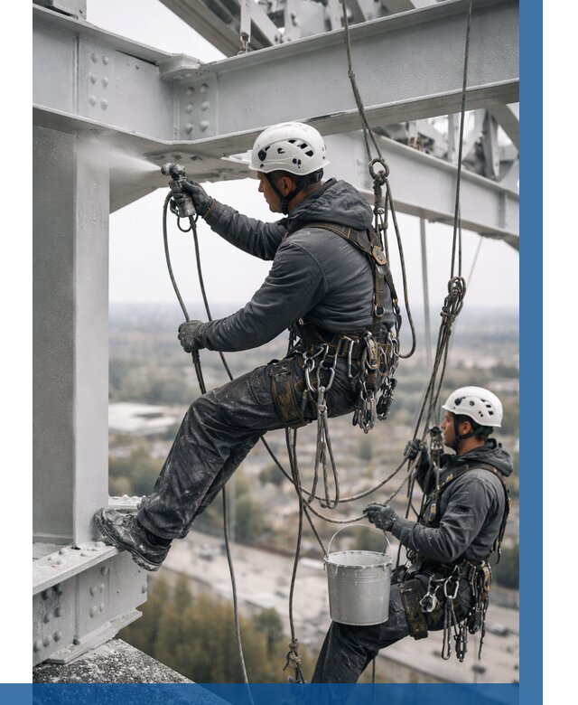 Покраска металлоконструкций на высоте в Сосновоборске 362 р |ВЫСОТНИК-Ссб