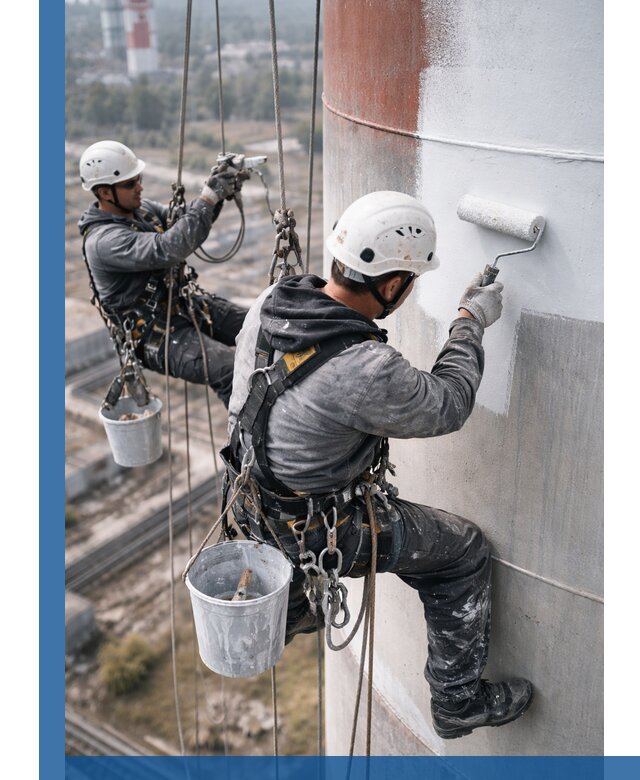 Покраска дымовых труб в Сосновоборске: антикоррозийная защита и восстановление